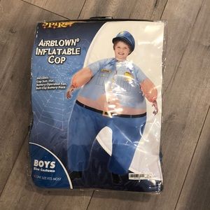 Air blown inflatable cop costume